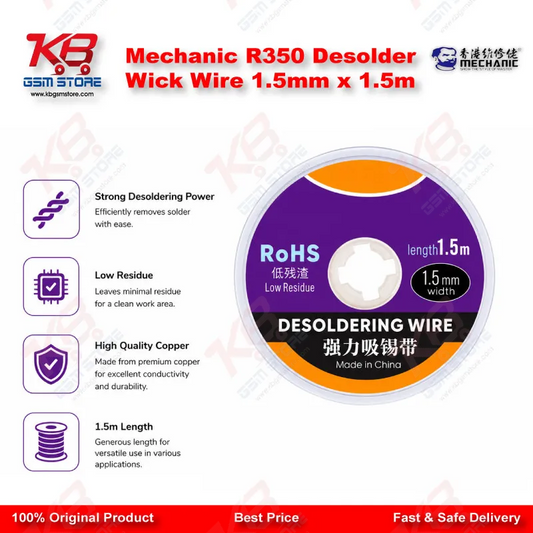 Mechanic R350 Desolder Wick Wire 1.5mm x 1.5m
