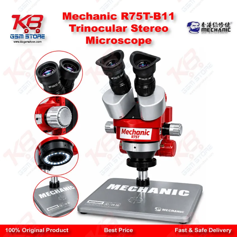 Mechanic R75T-B11 Trinocular Stereo Microscope