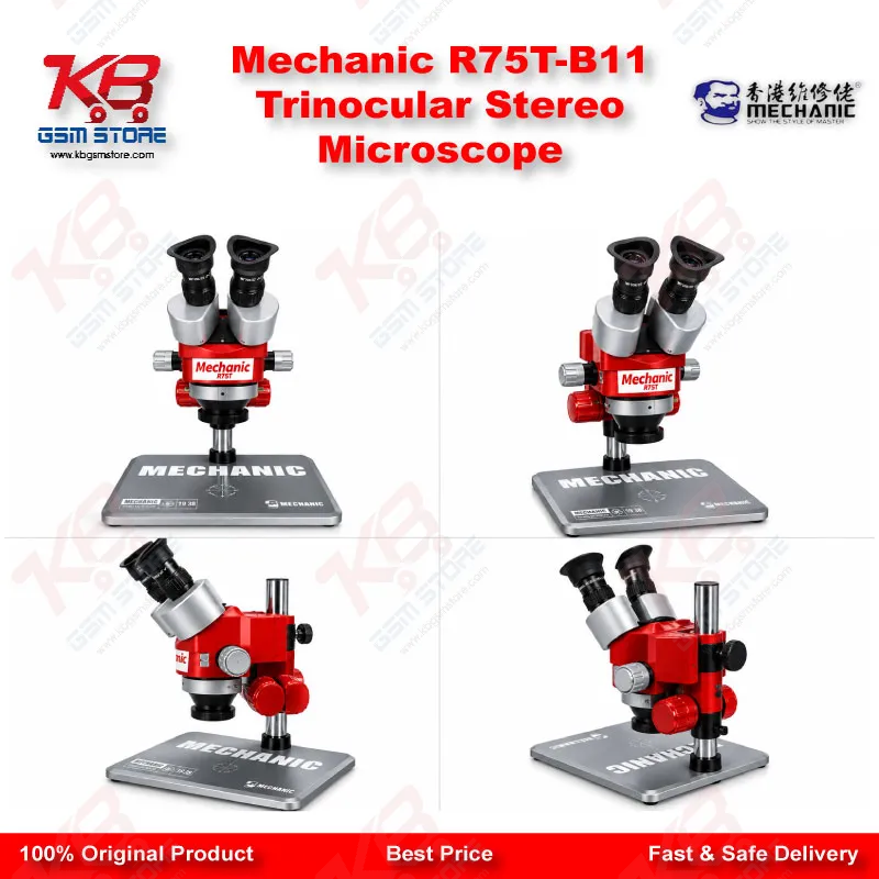 Mechanic R75T-B11 Trinocular Stereo Microscope
