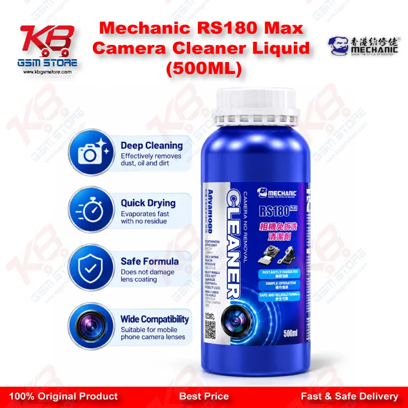 Mechanic RS180 Max Camera Cleaner Liquid (500ML)