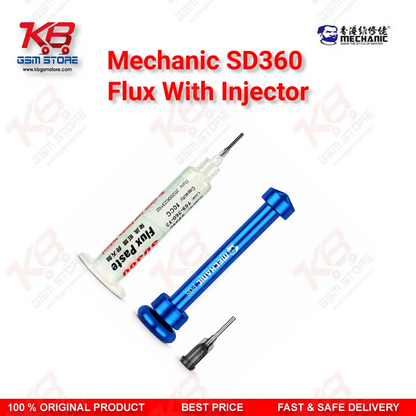 Mechanic SD360 MAX No Clean Flux With Injector – Transparent Low Smoke Solder Flux for Mobile Repair