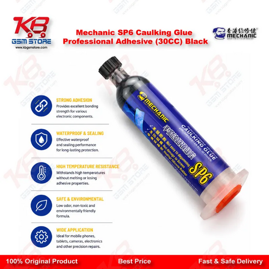 Mechanic SP6 Caulking Glue Professional Adhesive (30CC) Black