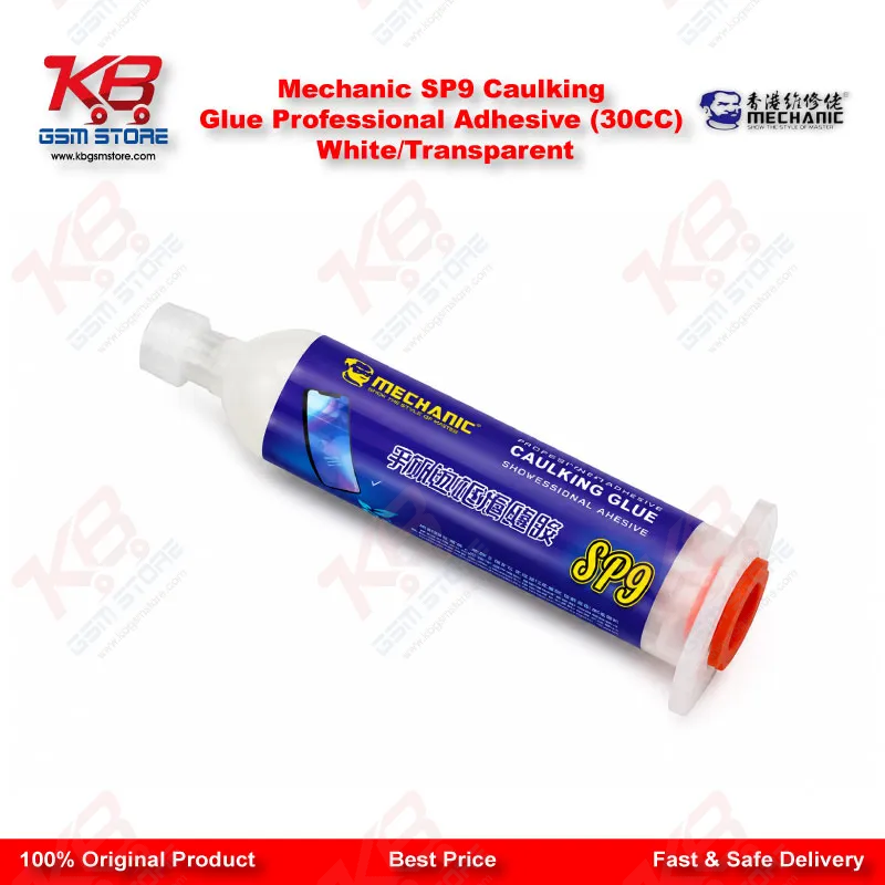 Mechanic SP9 Caulking Glue Professional Adhesive (30CC) WhiteTransparent