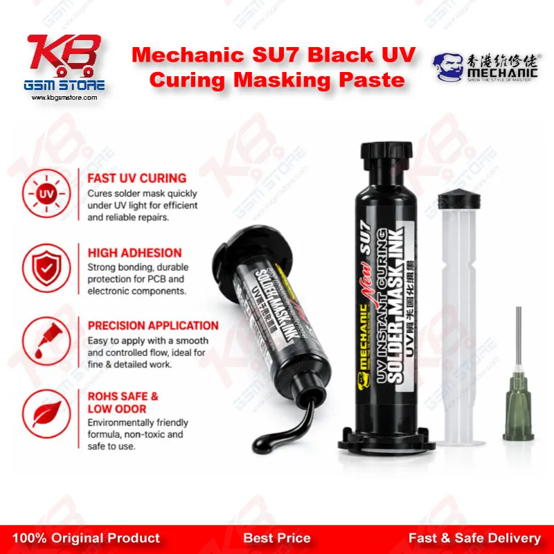 Mechanic SU7 Black UV Curing Masking Paste