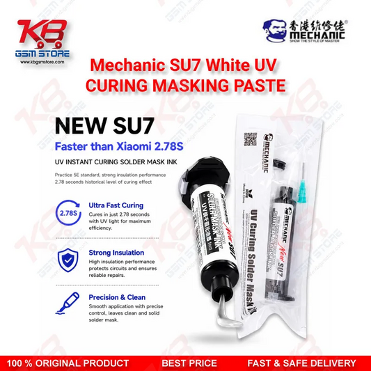 Mechanic SU7 White UV Curing Masking Paste – Solder Mask Ink 10ml