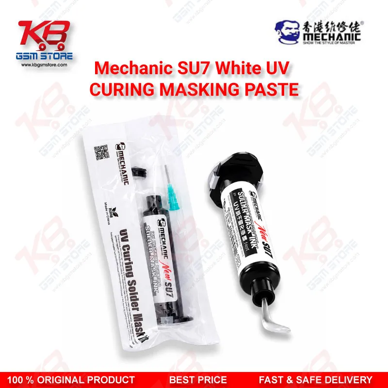 Mechanic SU7 White UV Curing Masking Paste – Solder Mask Ink 10ml