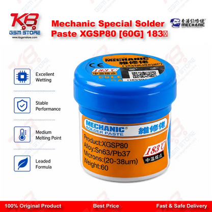 Mechanic Special Solder Paste XGSP80 [60G] 183℃