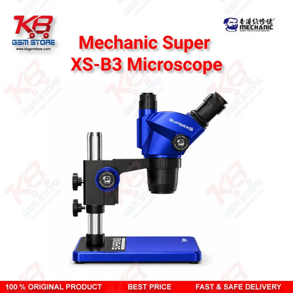 MECHANIC Super XS-B3 Trinocular Stereo Microscope – B3 Base PCB & Mobile Repair Microscope
