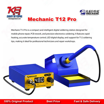 Mechanic T12 Pro 72W Anti-Static Digital Soldering Station for Mobile PCB Repair