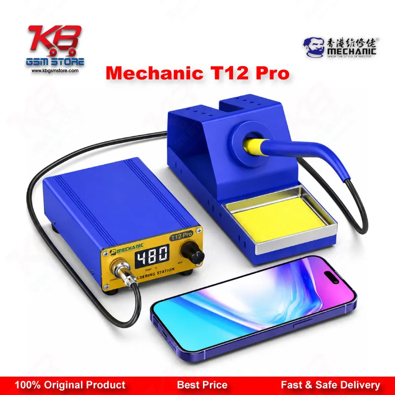 Mechanic T12 Pro 72W Anti-Static Digital Soldering Station for Mobile PCB Repair