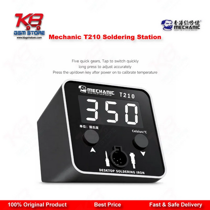 Mechanic T210 SE Digital Soldering Station 50W – C210 Tips Rework Tool