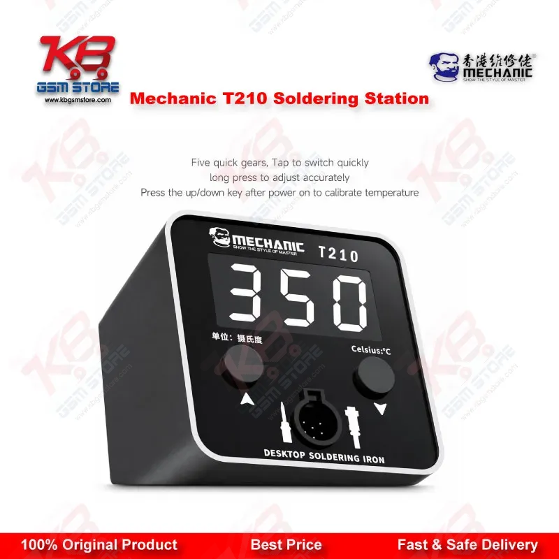 Mechanic T210 Digital Soldering Station C210 Tips Rework Tool