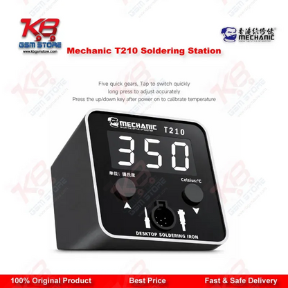 Mechanic T210 Digital Soldering Station C210 Tips Rework Tool