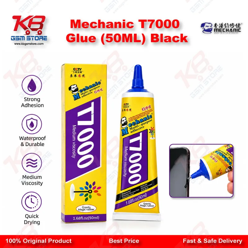 Mechanic T7000 Glue (50ML) Black