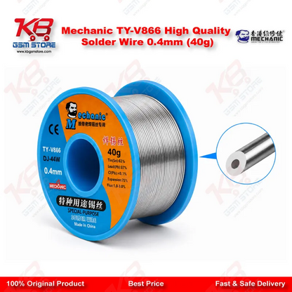 Mechanic TY-V866 High Quality Solder Wire 0.4mm (40g)