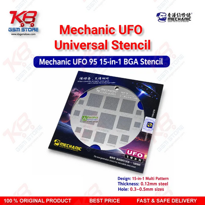 Mechanic UFO Universal BGA Reballing Stencil – Multi-Pitch Chip Repair Template