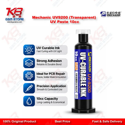 Mechanic UV9200 (Transparent) UV Paste 10cc Solder Mask