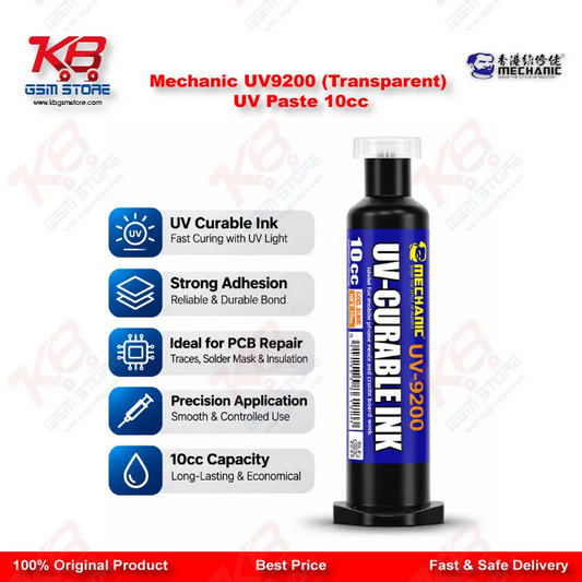 Mechanic UV9200 (Transparent) UV Paste 10cc Solder Mask