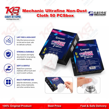Mechanic Ultrafine Non-Dust Cloth 50 PCS/box