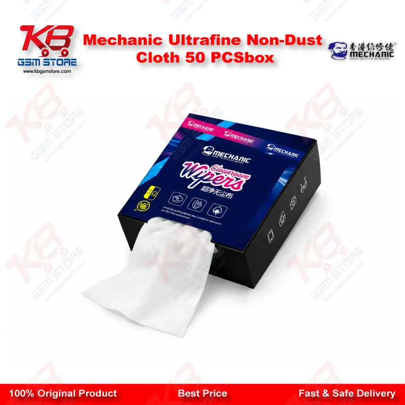 Mechanic Ultrafine Non-Dust Cloth 50 PCS/box