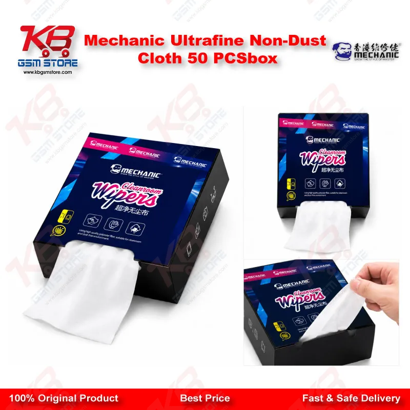 Mechanic Ultrafine Non-Dust Cloth 50 PCS/box