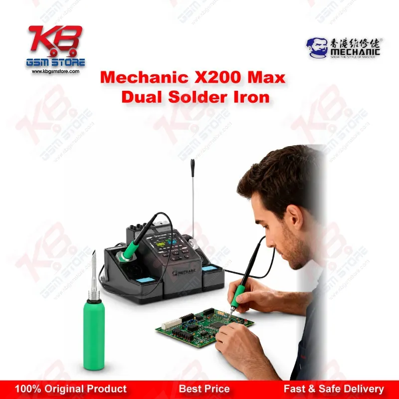 Mechanic X200 Max Dual Solder Iron – Dual-Station PWM Soldering Station