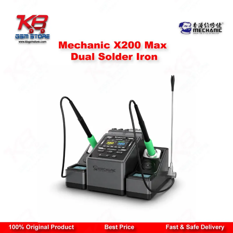 Mechanic X200 Max Dual Solder Iron – Dual-Station PWM Soldering Station