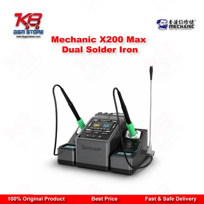 Mechanic X200 Max Dual Solder Iron – Dual-Station PWM Soldering Station