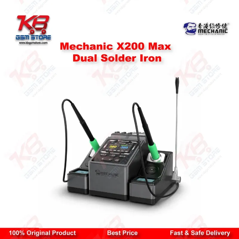 Mechanic X200 Max Dual Solder Iron – Dual-Station PWM Soldering Station