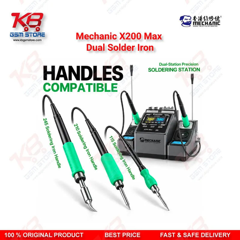 Mechanic X200 Max Dual Solder Iron – Dual-Station PWM Soldering Station