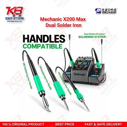 Mechanic X200 Max Dual Solder Iron – Dual-Station PWM Soldering Station