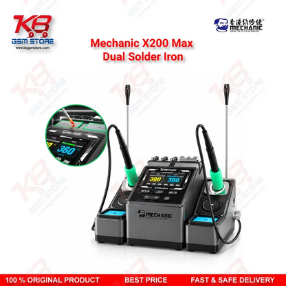 Mechanic X200 Max Dual Solder Iron – Dual-Station PWM Soldering Station