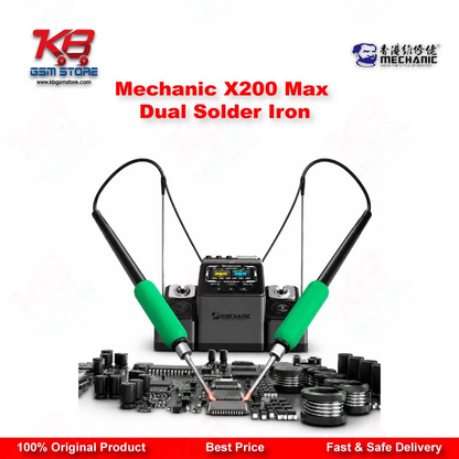 Mechanic X200 Max Dual Solder Iron – Dual-Station PWM Soldering Station
