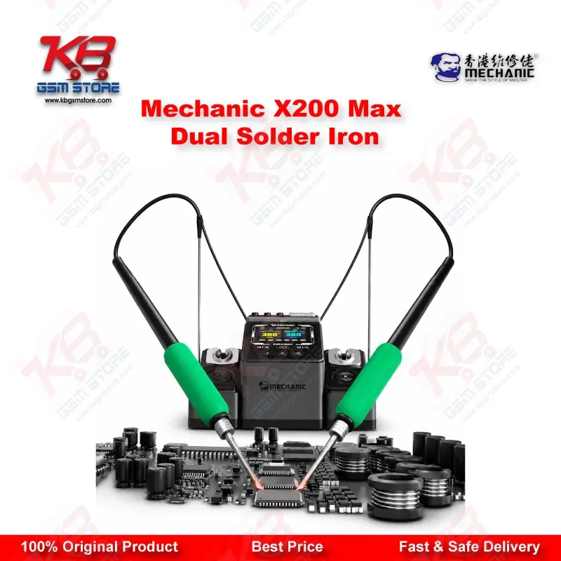 Mechanic X200 Max Dual Solder Iron – Dual-Station PWM Soldering Station