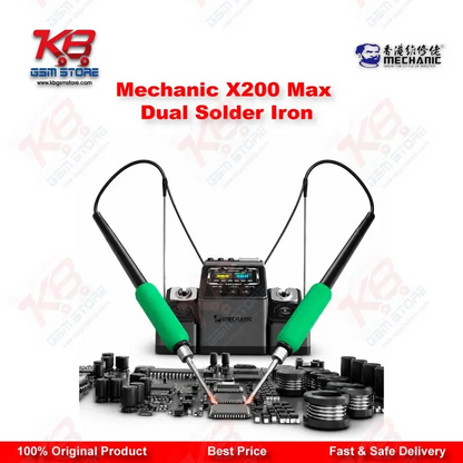 Mechanic X200 Max Dual Solder Iron – Dual-Station PWM Soldering Station