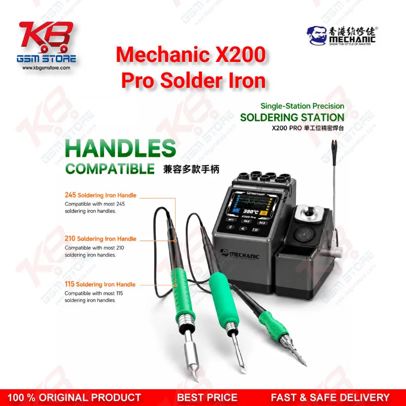 Mechanic X200 Pro Smart Soldering Station 200W – Pen Style Temperature Adjustable Rework Tool