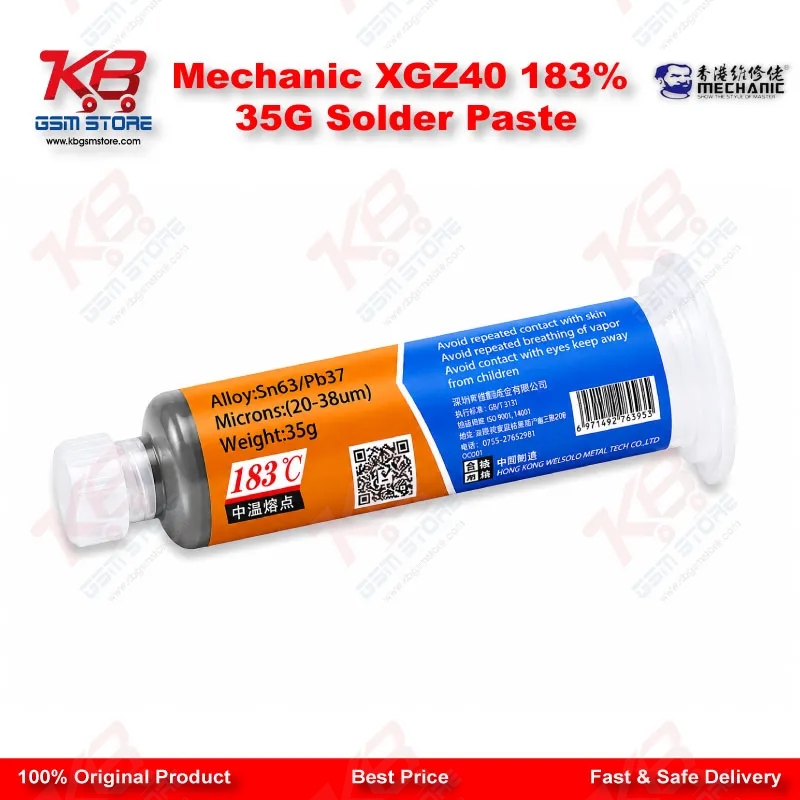 Mechanic XGZ40 183% 35G Solder Paste