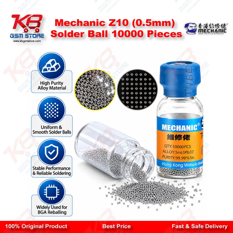 Mechanic Z10 (0.5mm) Solder Ball 10000 Pieces