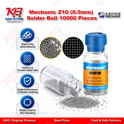 Mechanic Z10 (0.5mm) Solder Ball 10000 Pieces