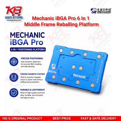 MECHANIC iBGA Max 6 in 1 Middle Frame Reballing Platform – iPhone X to 11 Pro Max