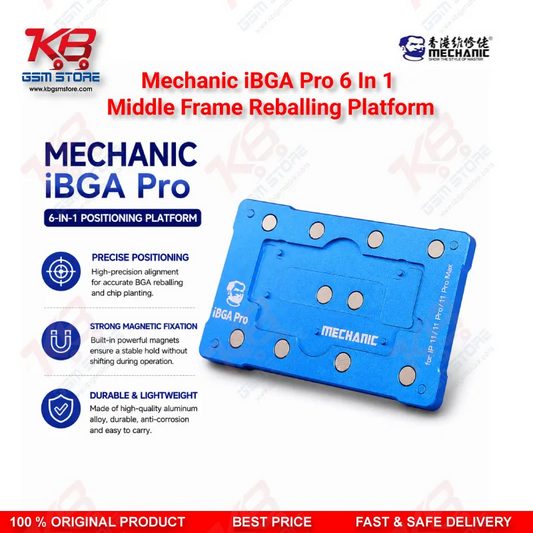 MECHANIC iBGA Max 6 in 1 Middle Frame Reballing Platform – iPhone X to 11 Pro Max