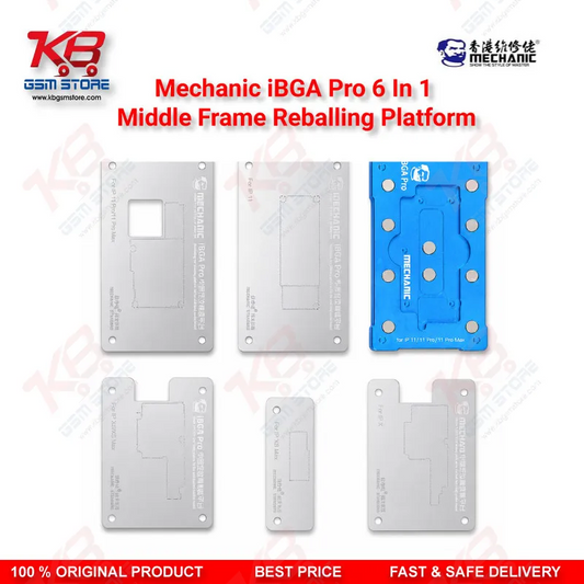 MECHANIC iBGA Max 6 in 1 Middle Frame Reballing Platform – iPhone X to 11 Pro Max