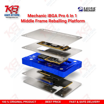 MECHANIC iBGA Max 6 in 1 Middle Frame Reballing Platform – iPhone X to 11 Pro Max