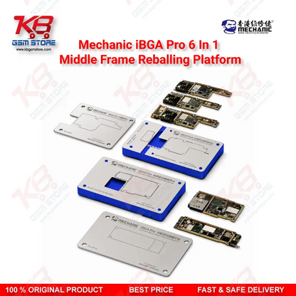 MECHANIC iBGA Max 6 in 1 Middle Frame Reballing Platform – iPhone X to 11 Pro Max