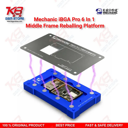 MECHANIC iBGA Max 6 in 1 Middle Frame Reballing Platform – iPhone X to 11 Pro Max