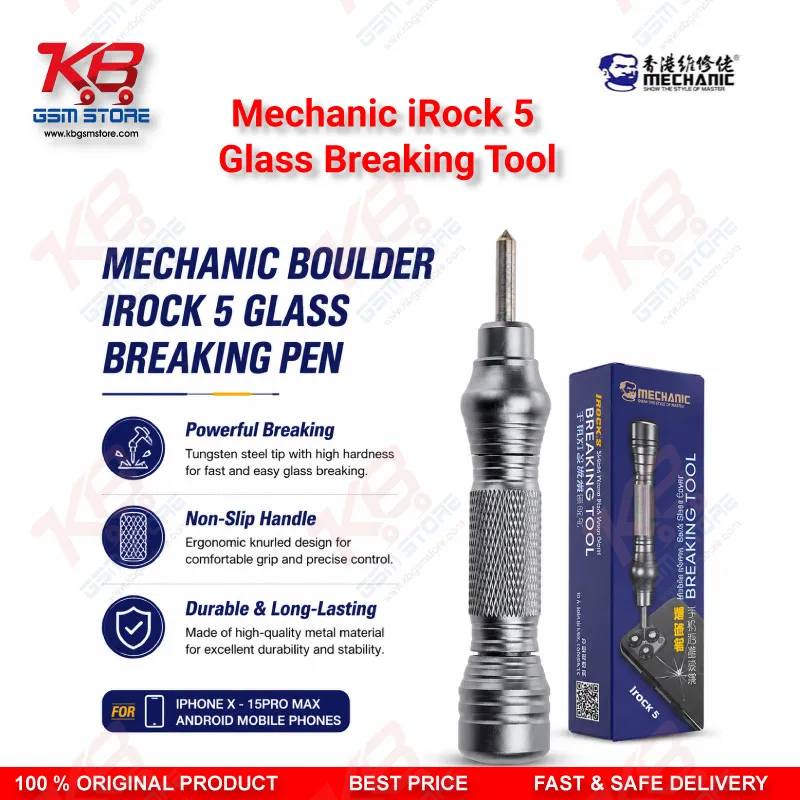 Mechanic iRock 5 Glass Breaking Pen – Back Glass Removal Tool for iPhone X to 11 Pro Max