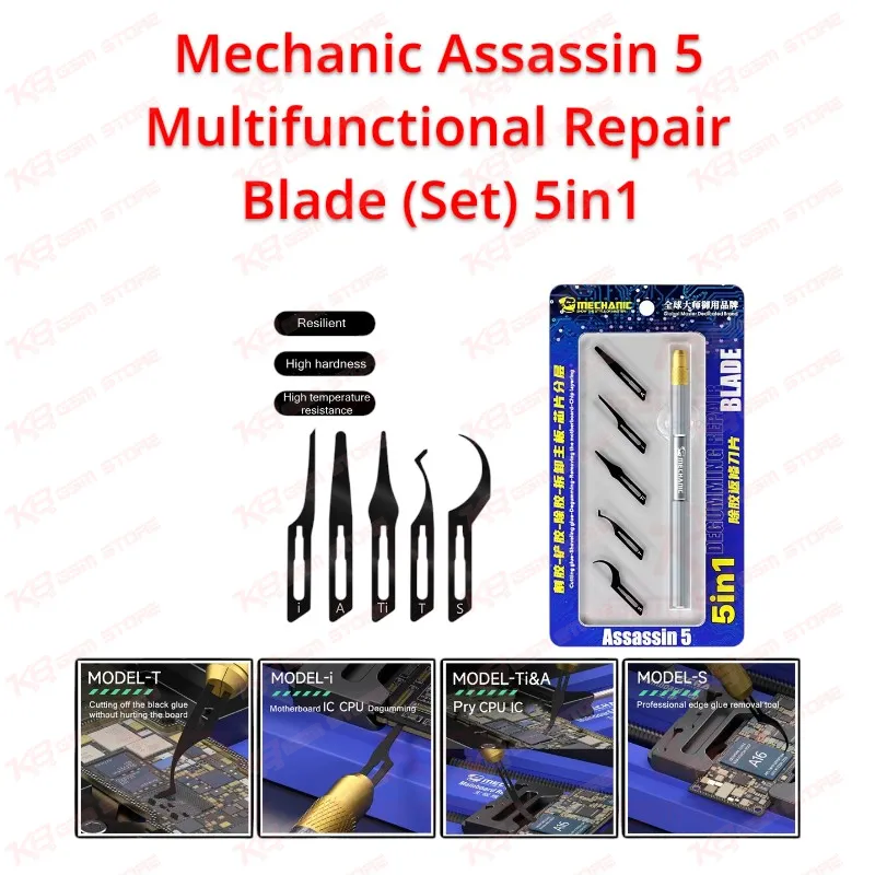 Mechanic Assassin 5 Multifunctional Repair Blade (Set) 5in1