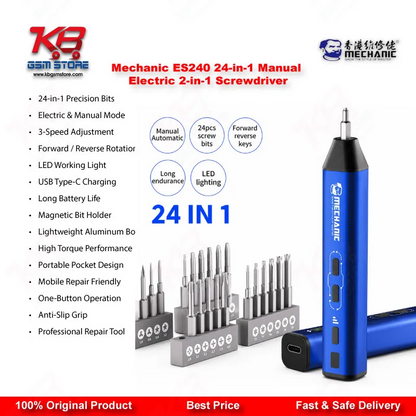 Mechanic ES240 24-in-1 Manual & Electric 2-in-1 Precision Screwdriver Set