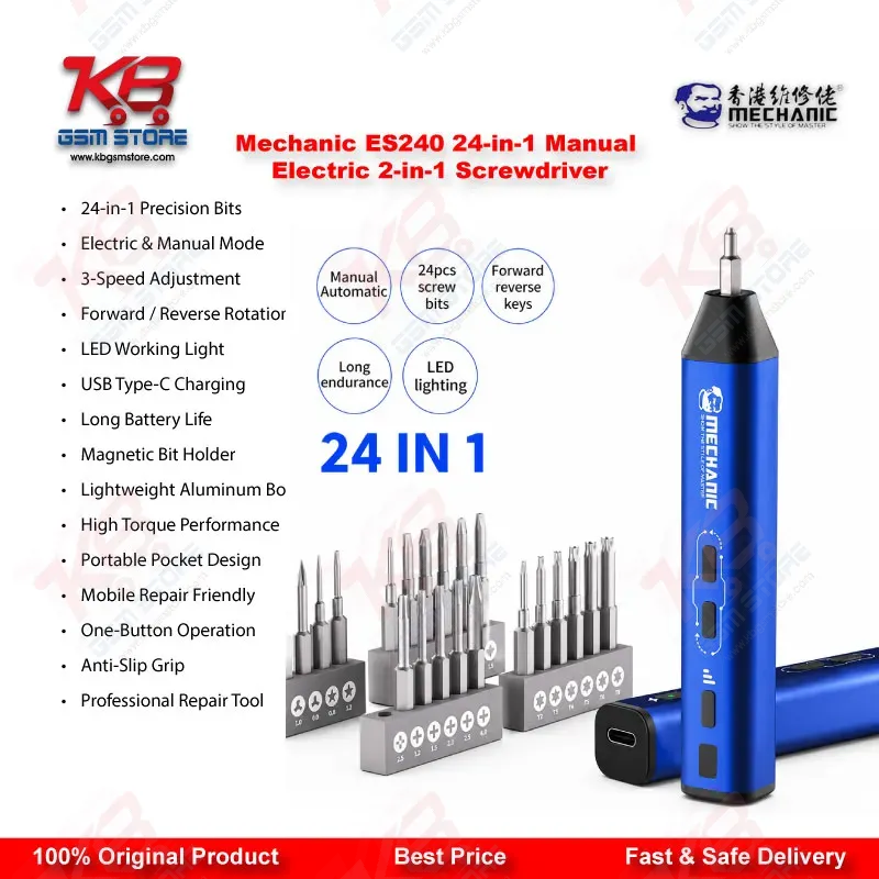 Mechanic ES240 24-in-1 Manual & Electric 2-in-1 Precision Screwdriver Set