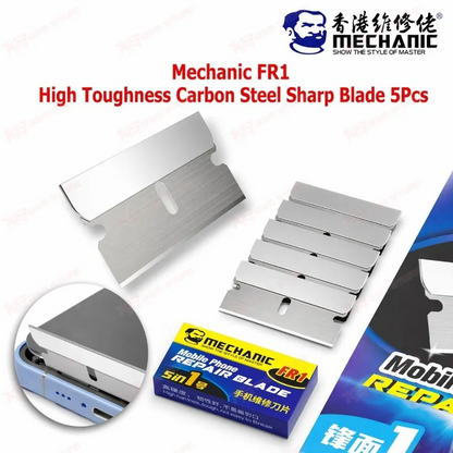 Mechanic FR1 High Toughness Carbon Steel Sharp Blade 5Pcs
